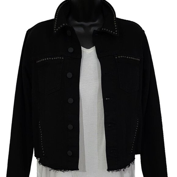 Hematite Chains Women's Black Denim Jacket - Picture 9 of 9